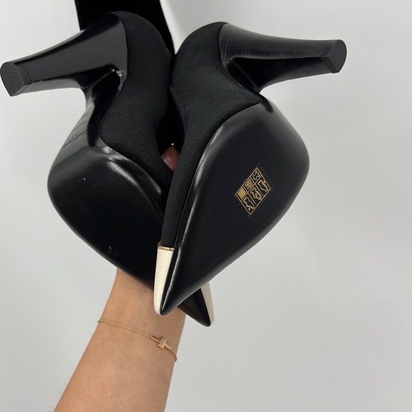 ❌SOLD❌ Saint Laurent Velvet Phantom Pantaboots Nero & Pearl WAIST 34 \ SHOES 38 - Picture 12 of 17